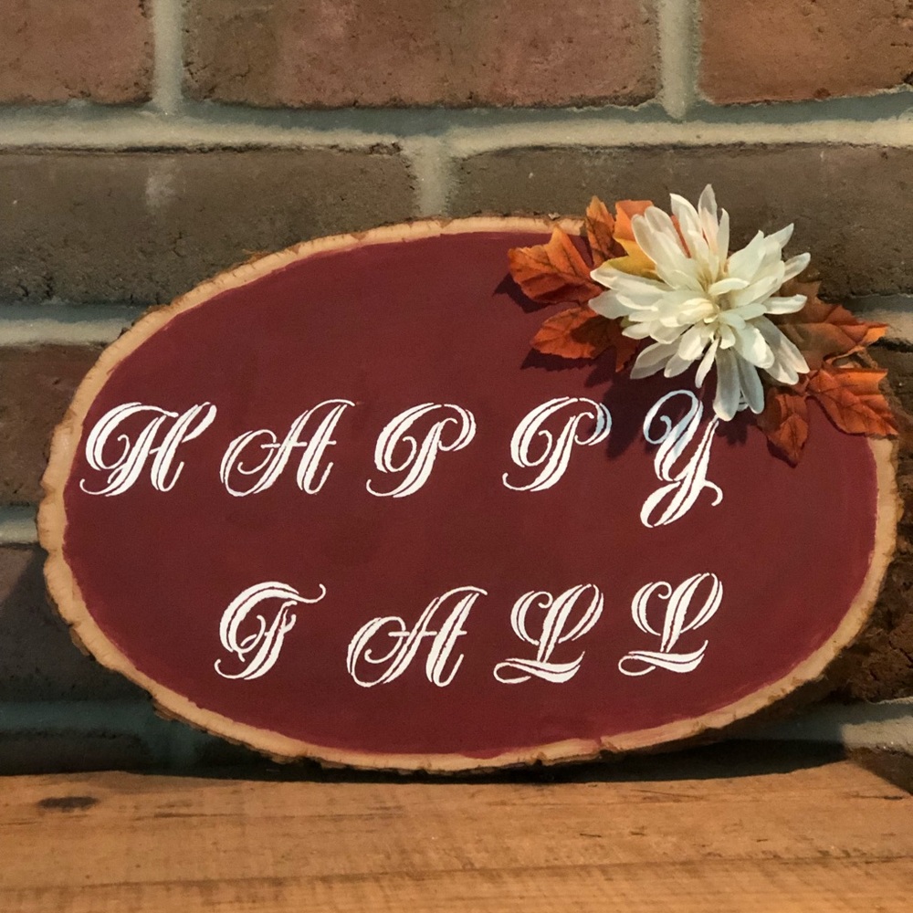 Handmade Rustic Fall Sign